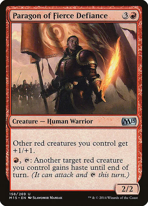 Paragon of Fierce Defiance · Magic 2015 158/284