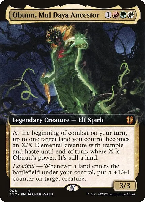Obuun, Mul Daya Ancestor · Zendikar Rising Commander 8/142