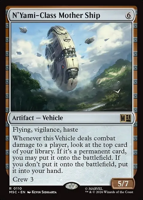 N'Yami-Class Mother Ship · Marvel Super Heroes Commander 110/9