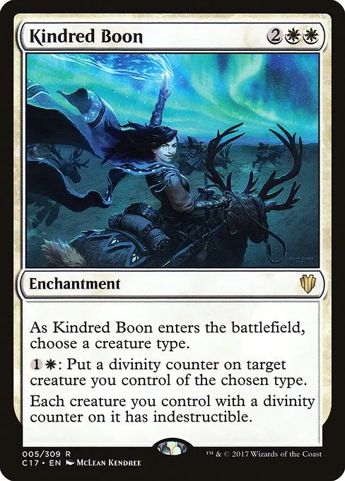 Kindred Boon · Commander 2017 5/309
