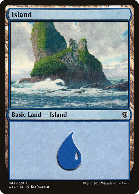 Island · Commander 2016 342/351