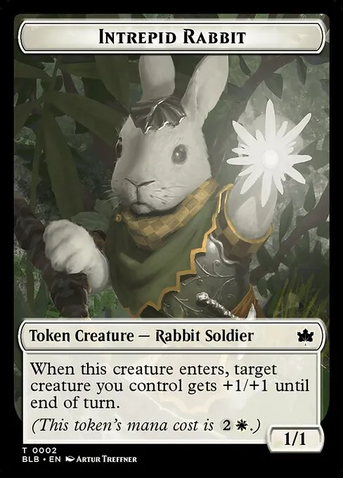 Intrepid Rabbit · Bloomburrow Tokens 2/30