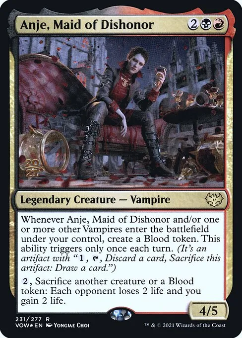 Anje, Maid of Dishonor · Innistrad: Crimson Vow Promos 231s/121