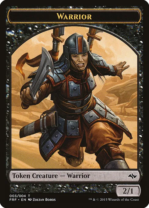 Warrior · Fate Reforged Tokens 3/4