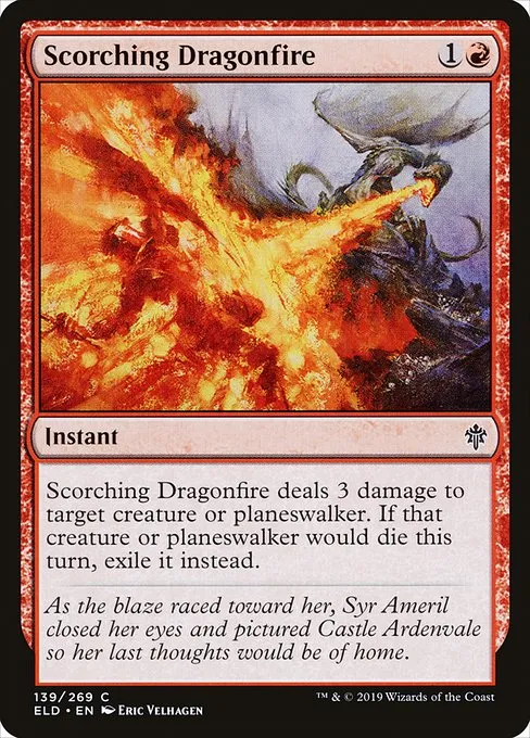 Scorching Dragonfire · Throne of Eldraine 139/398