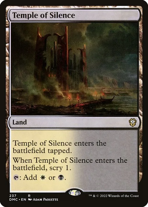 Temple of Silence · Dominaria United Commander 237/240