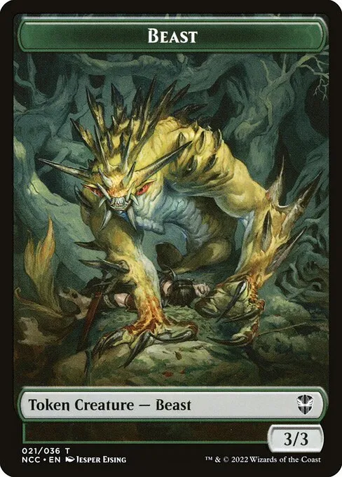 Beast · New Capenna Commander Tokens 21/36