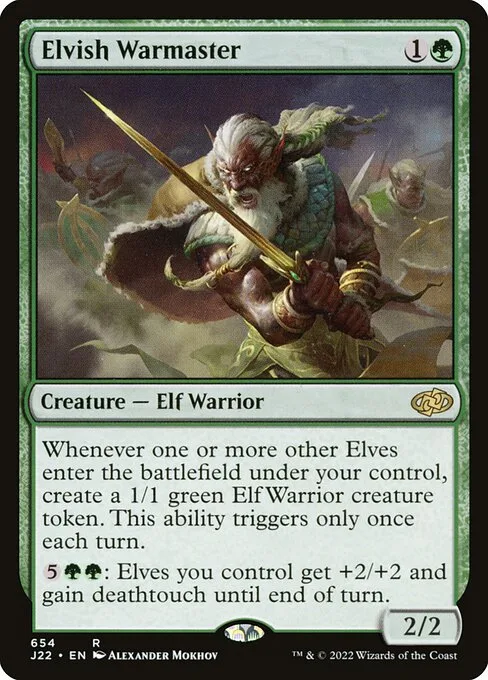 Elvish Warmaster · Jumpstart 2022 654/835