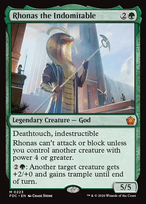 Rhonas the Indomitable · Foundations Commander 223/3