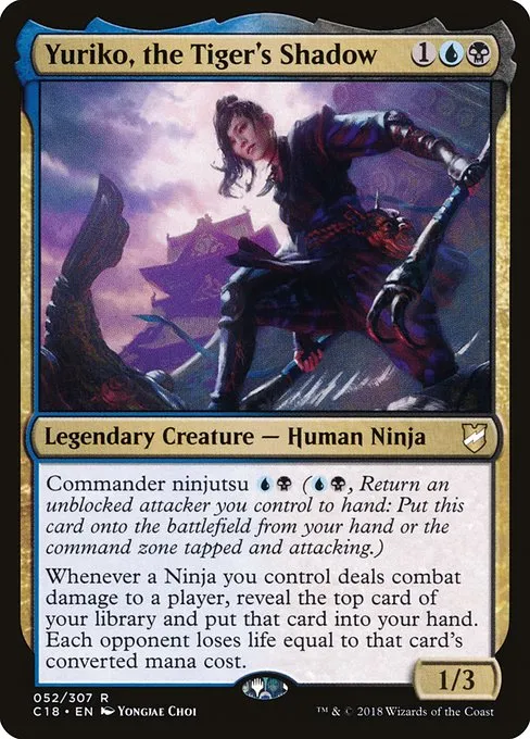 Yuriko, the Tiger's Shadow · Commander 2018 52/307