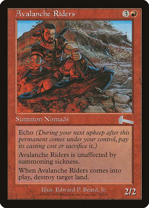 Avalanche Riders · Urza's Legacy 74/143