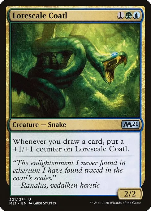 Lorescale Coatl · Core Set 2021 221/397