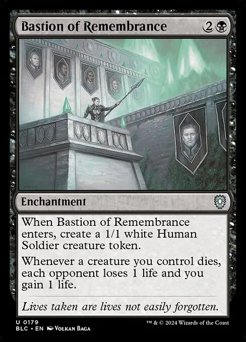 Bastion of Remembrance · Bloomburrow Commander 179/356