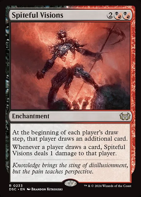 Spiteful Visions · Duskmourn: House of Horror Commander 233/373