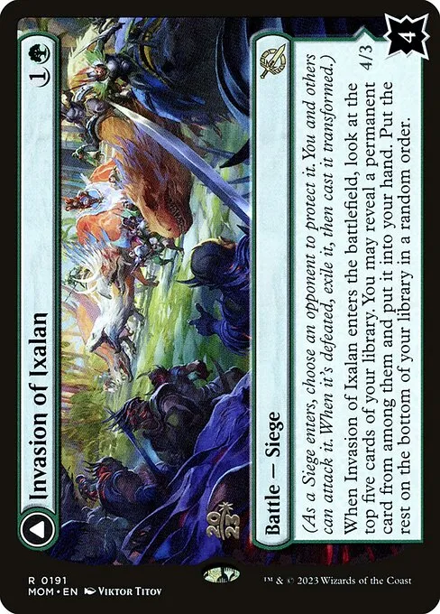 Invasion of Ixalan // Belligerent Regisaur · March of the Machine Promos 191s/144