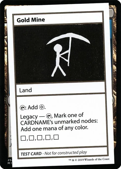 Gold Mine · Mystery Booster Playtest Cards 2021 116/121