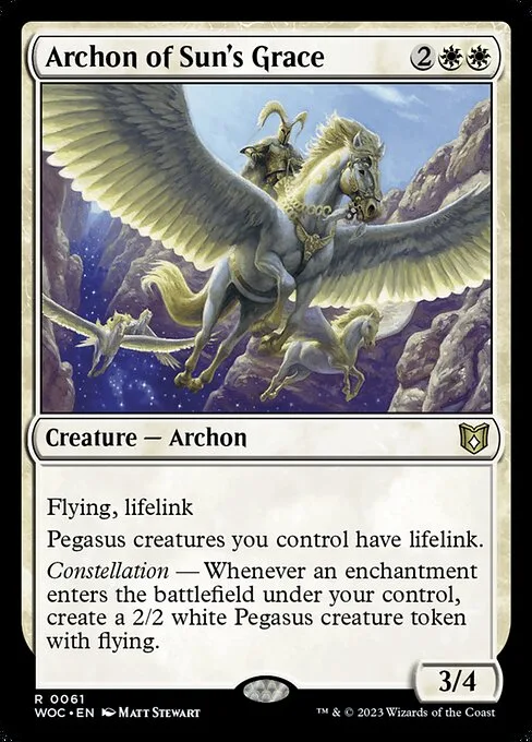 Archon of Sun's Grace · Wilds of Eldraine Commander 61/173