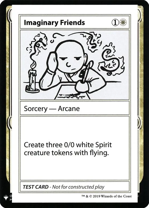 Imaginary Friends · Mystery Booster Playtest Cards 2019 7/121