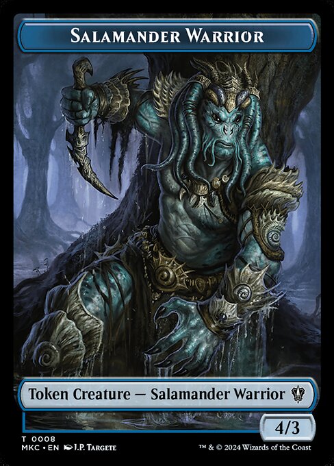 Salamander Warrior · Murders at Karlov Manor Commander Tokens 8/31