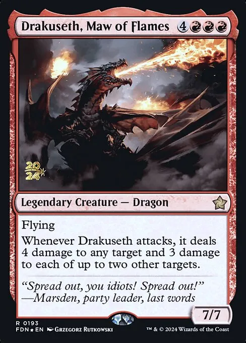 Drakuseth, Maw of Flames · Foundations Promos 193s/106