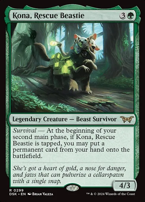 Kona, Rescue Beastie · Duskmourn: House of Horror 299/419