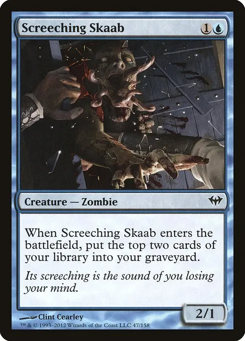 Screeching Skaab · Dark Ascension 47/158