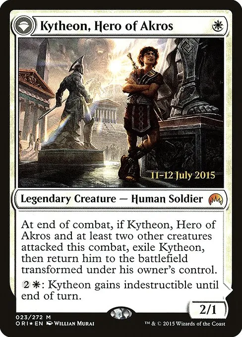 Kytheon, Hero of Akros // Gideon, Battle-Forged · Magic Origins Promos 23s/54