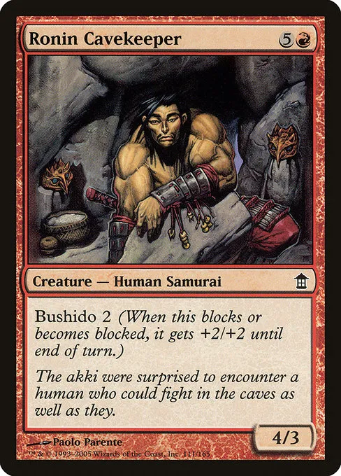 Ronin Cavekeeper · Saviors of Kamigawa 111/165