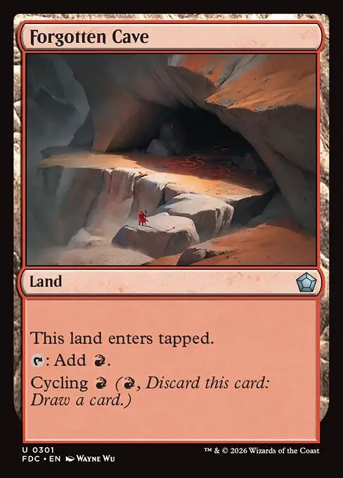 Forgotten Cave · Foundations Commander 301/3