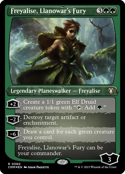 Freyalise, Llanowar's Fury · Commander Masters 560/1067