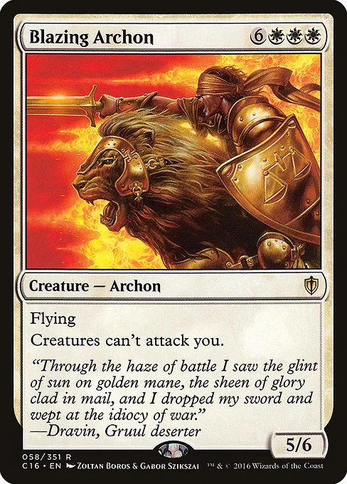 Blazing Archon · Commander 2016 58/351