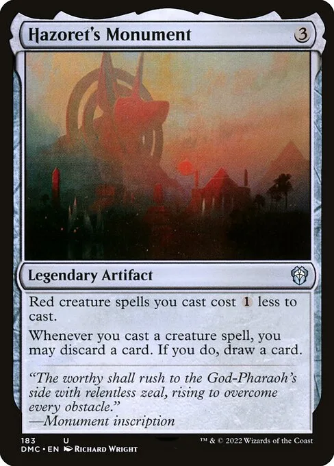 Hazoret's Monument · Dominaria United Commander 183/240