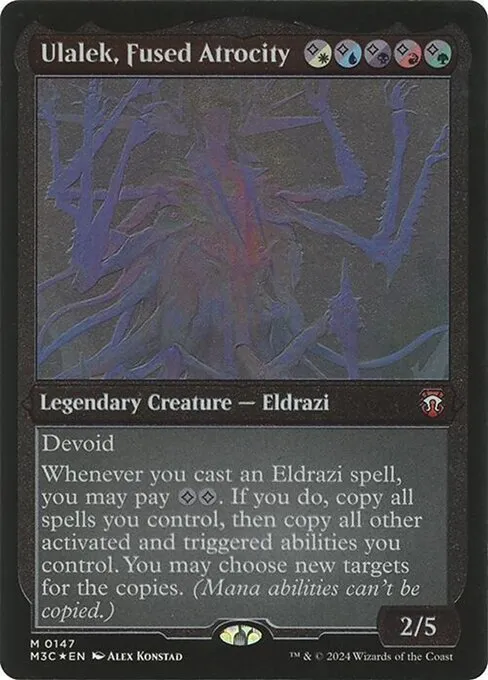 Ulalek, Fused Atrocity · Modern Horizons 3 Commander 147/398