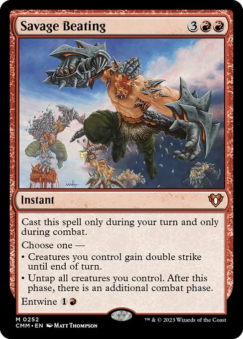 Savage Beating · Commander Masters 252/1067