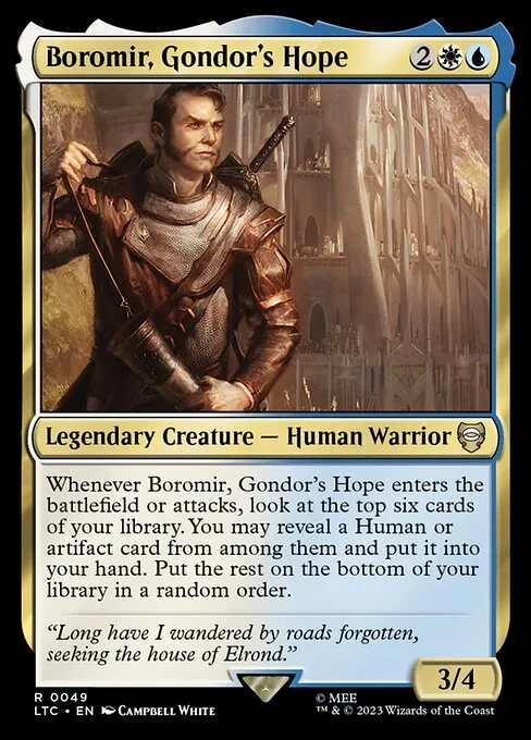 Boromir, Gondor's Hope · Tales of Middle-earth Commander 49/591