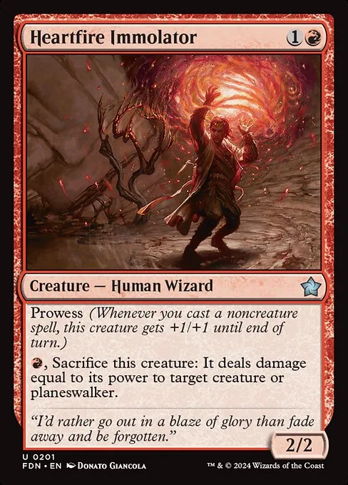 Heartfire Immolator · Foundations 201/771