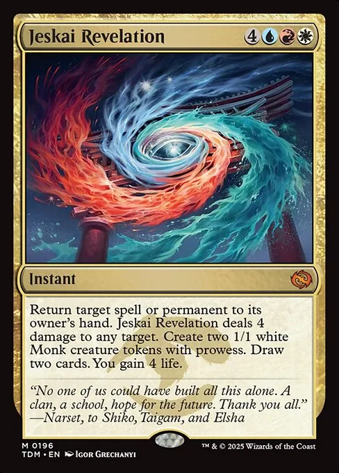 Jeskai Revelation · Tarkir: Dragonstorm 196/427