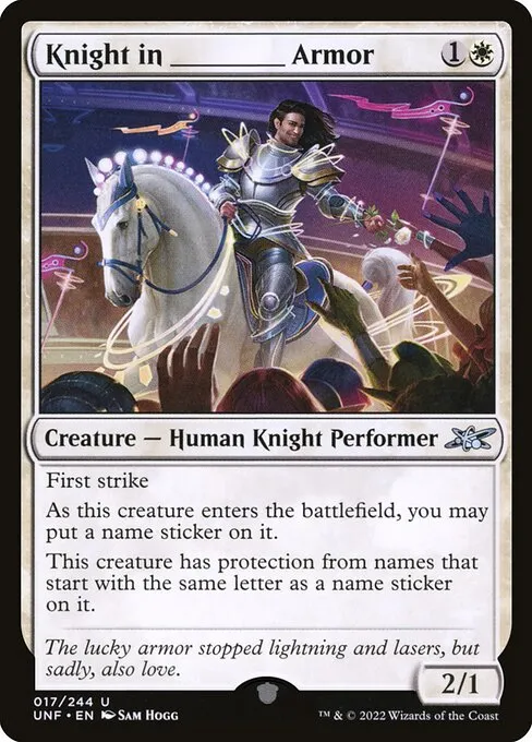 Knight in _____ Armor · Unfinity 17/639