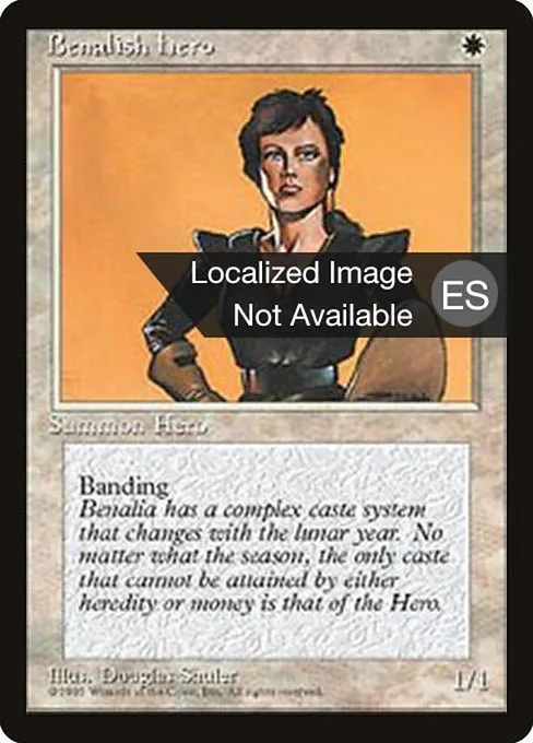 Benalish Hero · Fourth Edition Foreign Black Border 7/378
