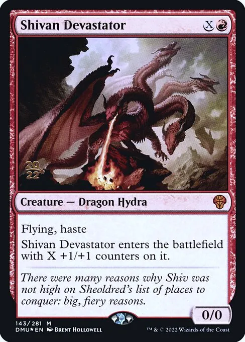 Shivan Devastator · Dominaria United Promos 143s/161