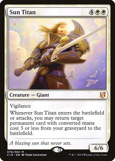Sun Titan · Commander 2019 76/302