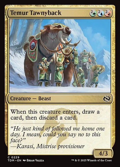 Temur Tawnyback · Tarkir: Dragonstorm 229/427