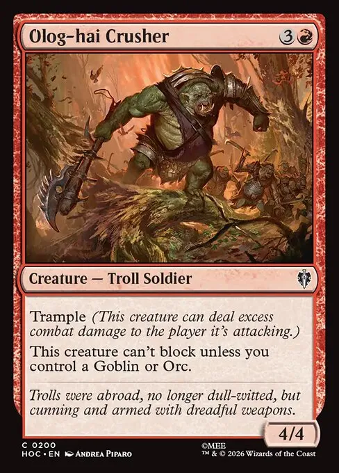 Olog-hai Crusher · The Hobbit Commander 200/7