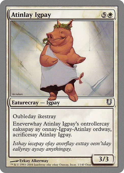 Atinlay Igpay · Unhinged 1/168