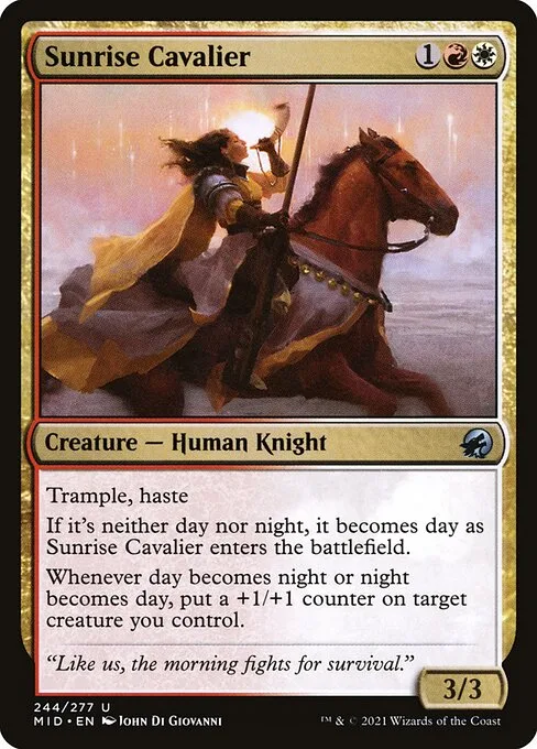 Sunrise Cavalier · Innistrad: Midnight Hunt 244/399