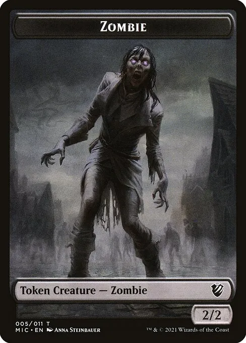 Zombie · Midnight Hunt Commander Tokens 5/11