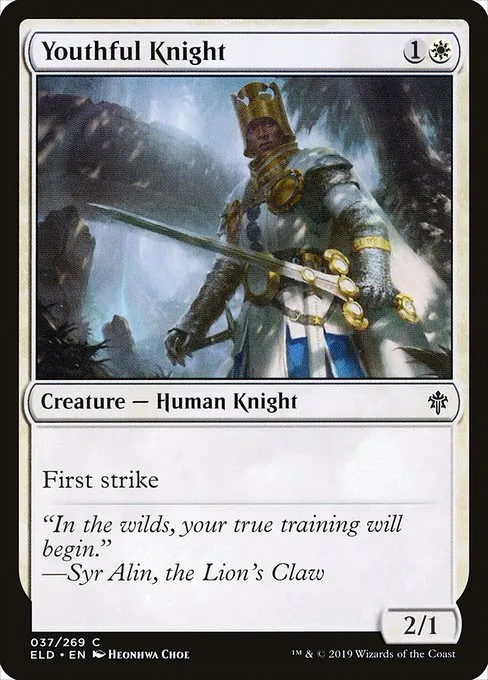 Youthful Knight · Throne of Eldraine 37/398