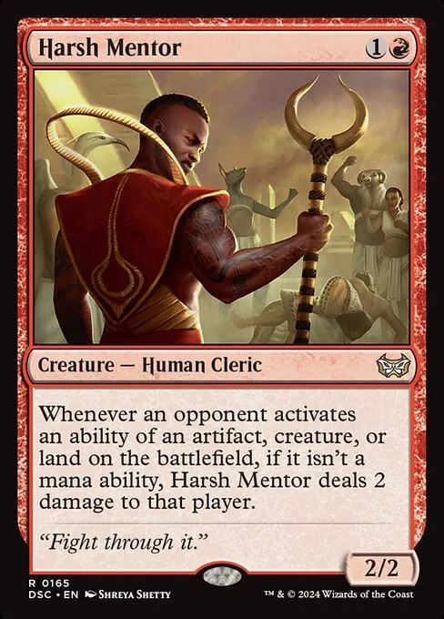 Harsh Mentor · Duskmourn: House of Horror Commander 165/373