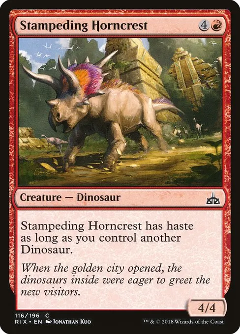 Stampeding Horncrest · Rivals of Ixalan 116/205