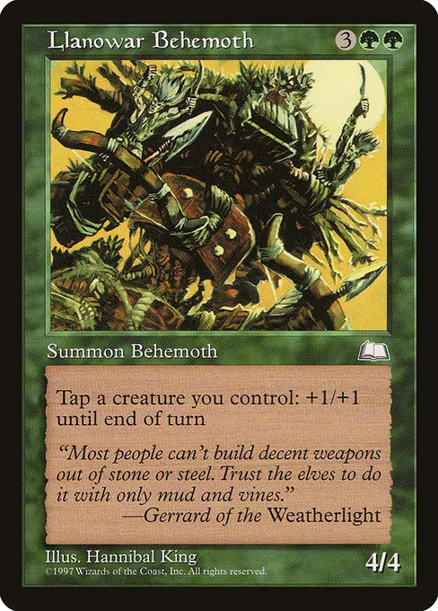 Llanowar Behemoth · Weatherlight 132/167